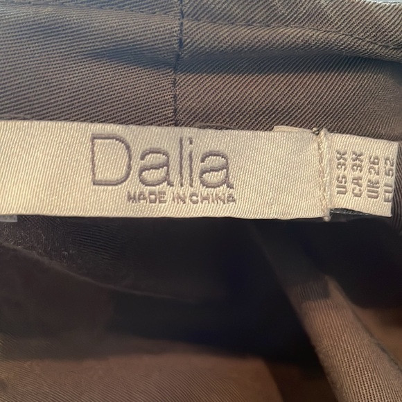 Dalia Anorak Jacket SZ 3X Olive Green Drawstrings Open Front Stretchy Lined - Picture 12 of 14